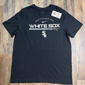 NWT Nike‎ Chicago White Sox Men's Large T-Shirt Tee Black Baseball MLB CWS